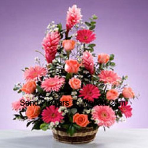 Assorted Stems Flower Basket